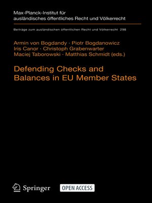 Defending Checks and Balances in EU Member States - ebook